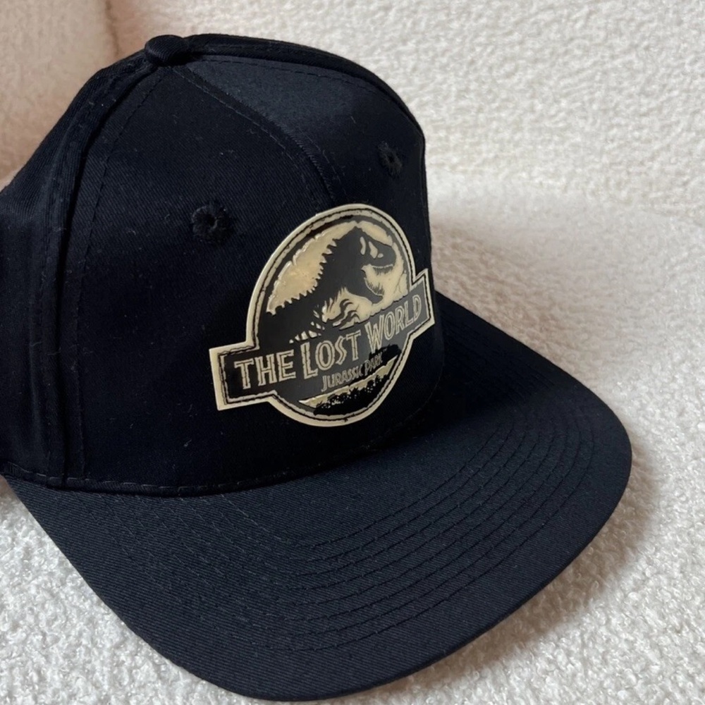 Vintage Jurassic Park Lost World Snap Back Cap 1997 One Size Glow In The Dark